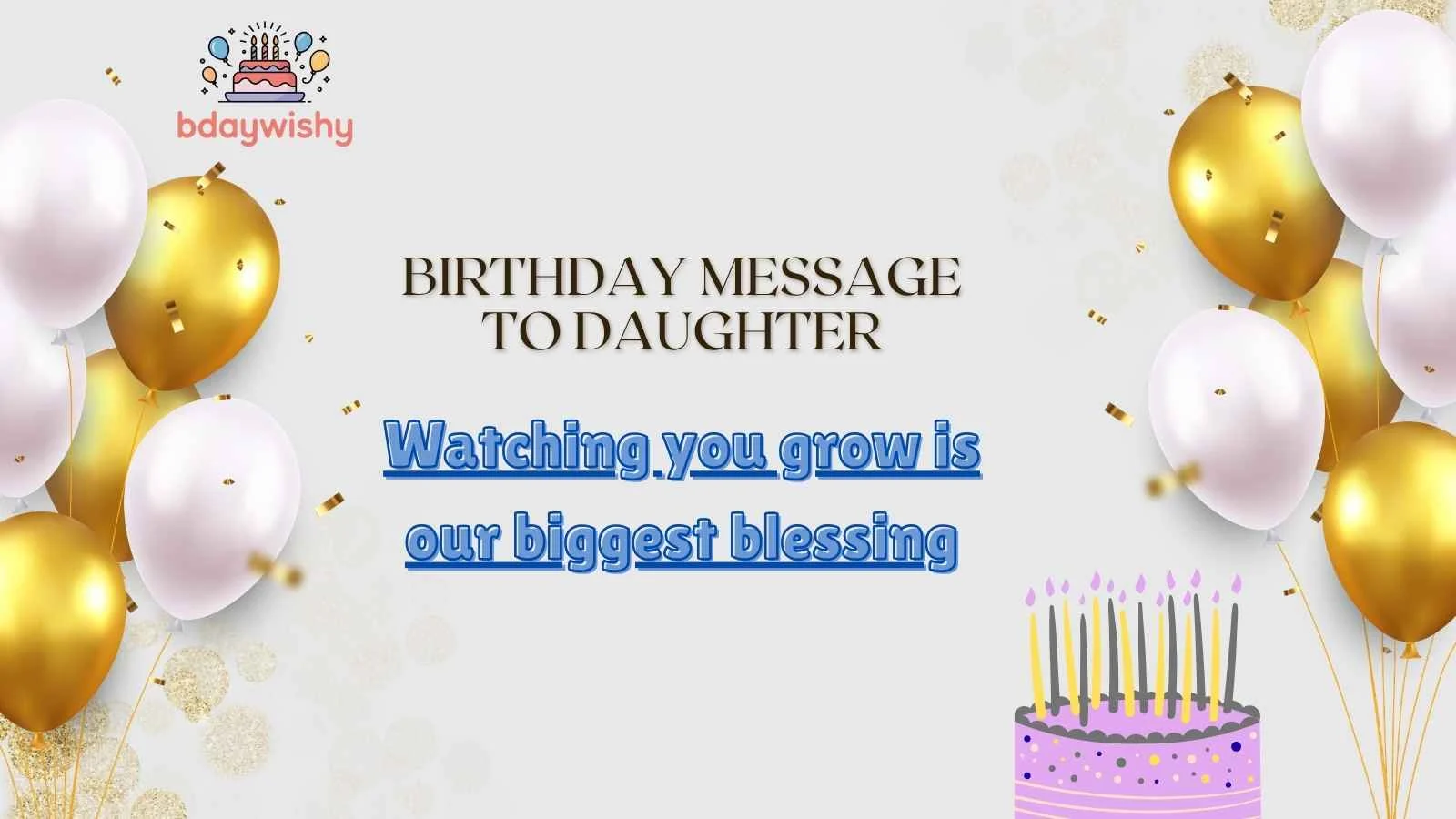 Birthday Message to Daughter