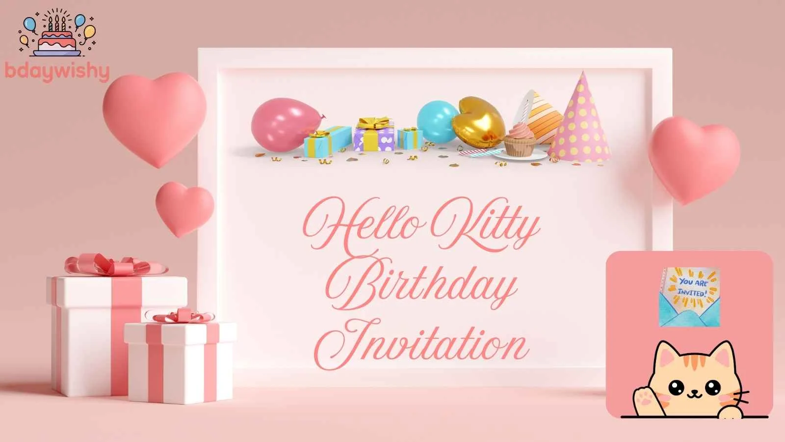 Hello Kitty Birthday Invitation
