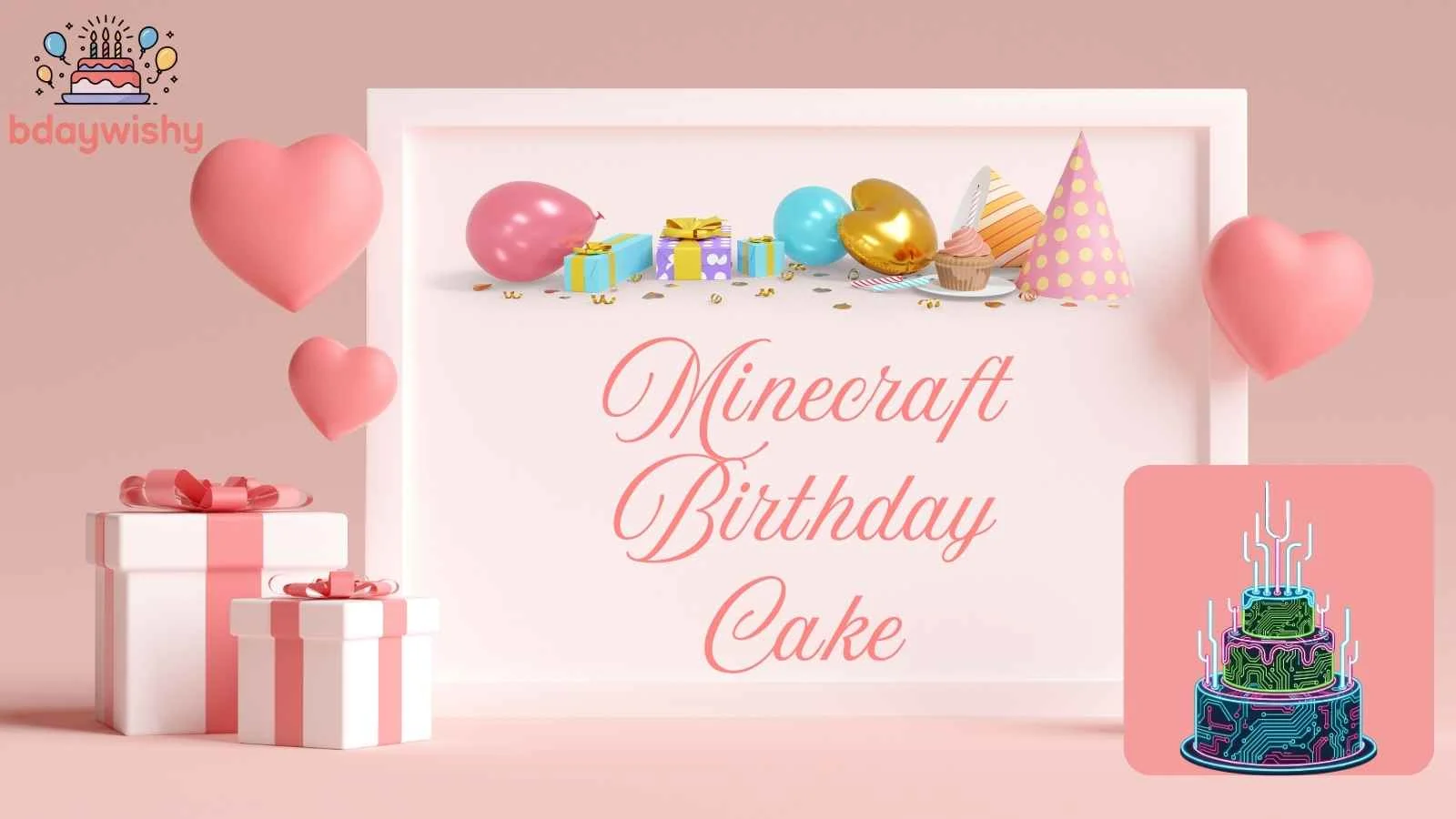 Minecraft Birthday Cake