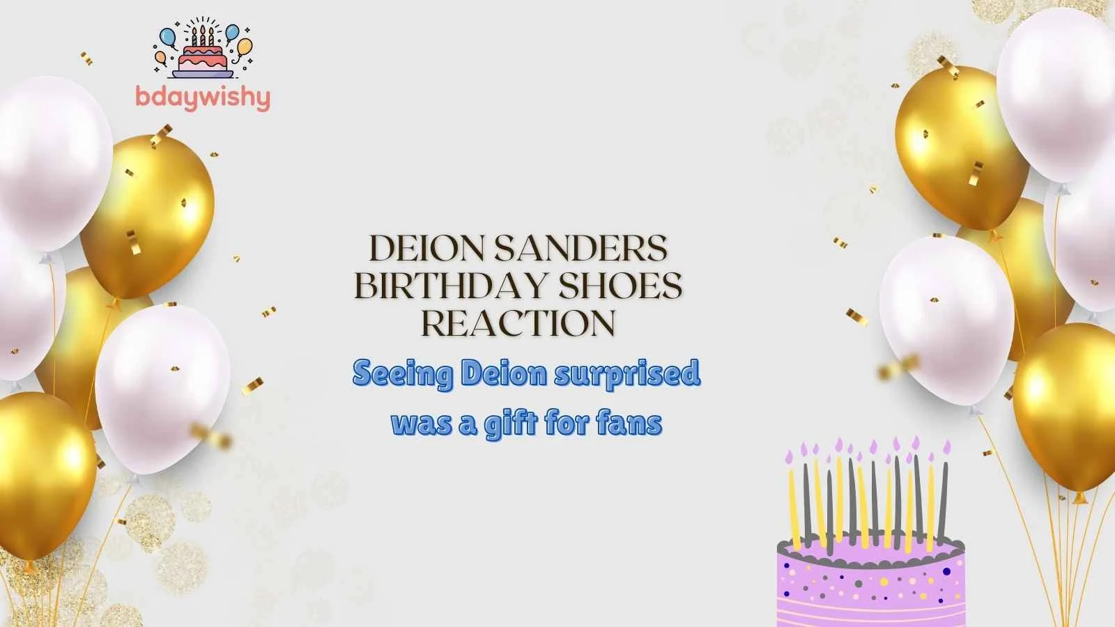 Deion Sanders Birthday Shoes Reaction