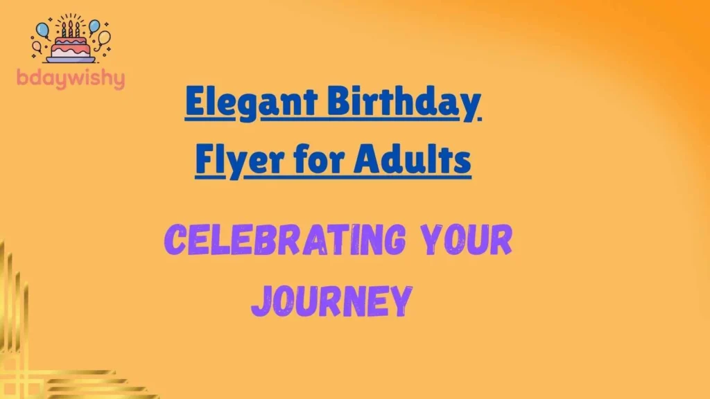 Elegant Birthday Flyer for Adults