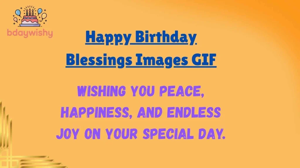 Happy Birthday Blessings Images GIF