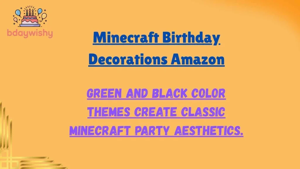 Minecraft Birthday Decorations Amazon