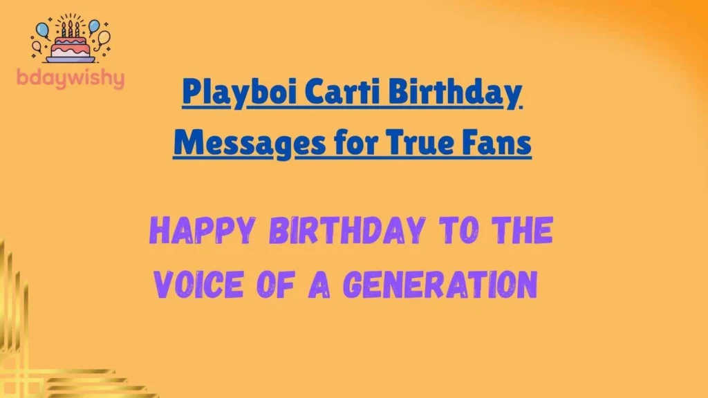 Playboi Carti Birthday Messages for True Fans
