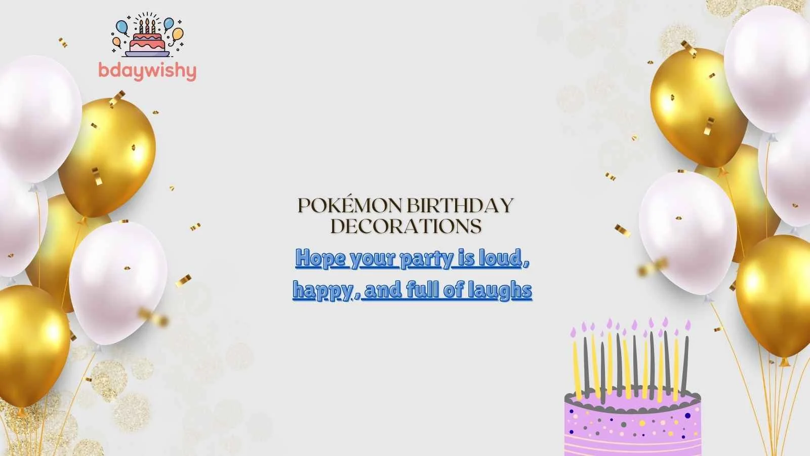 Pokémon Birthday Decorations