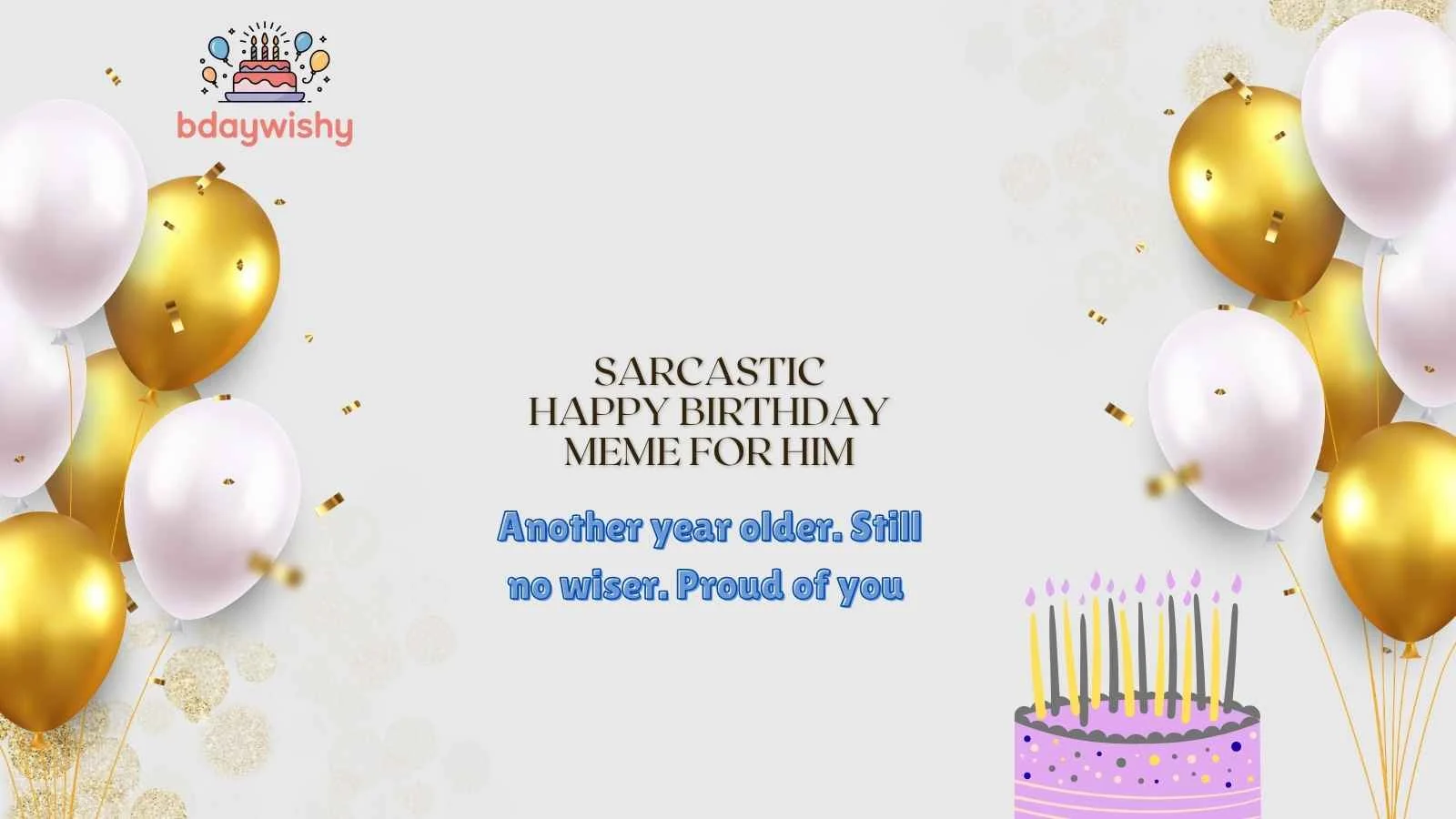 Sarcastic Happy Birthday Meme for Him