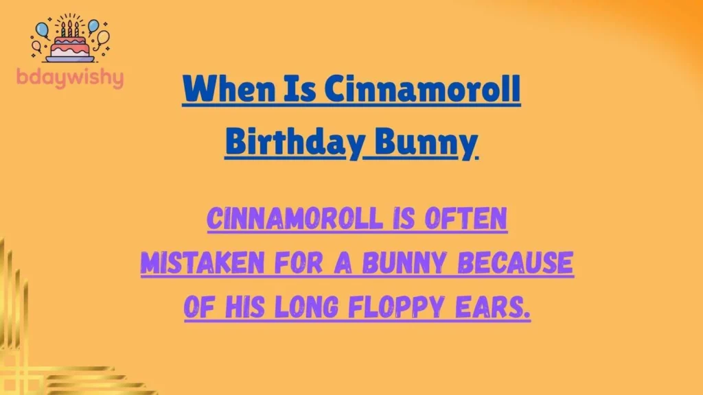 When Is Cinnamoroll Birthday Year