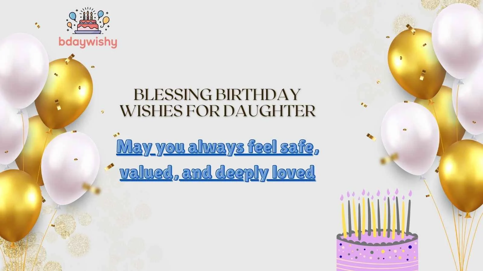 Blessing Birthday Wishes for Daughter