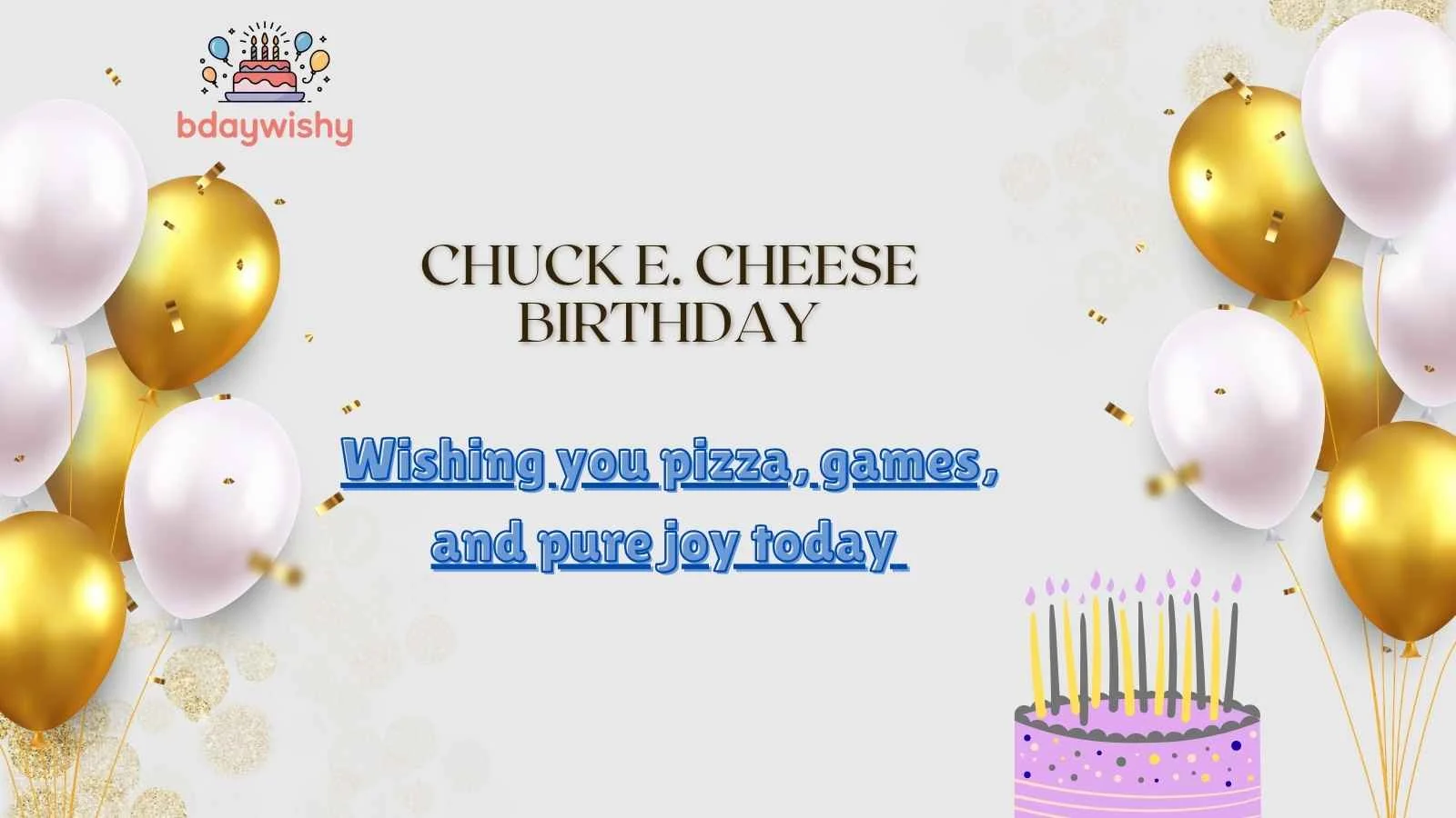 Chuck E. Cheese Birthday