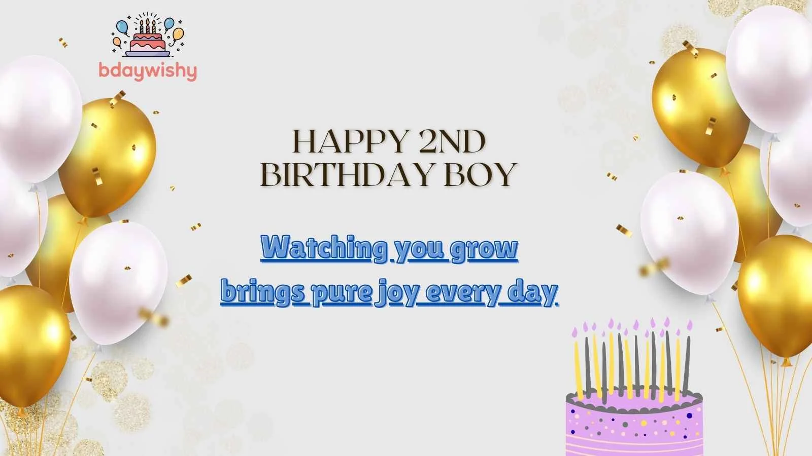 Happy 2nd Birthday Boy