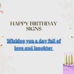 Happy Birthday Signs