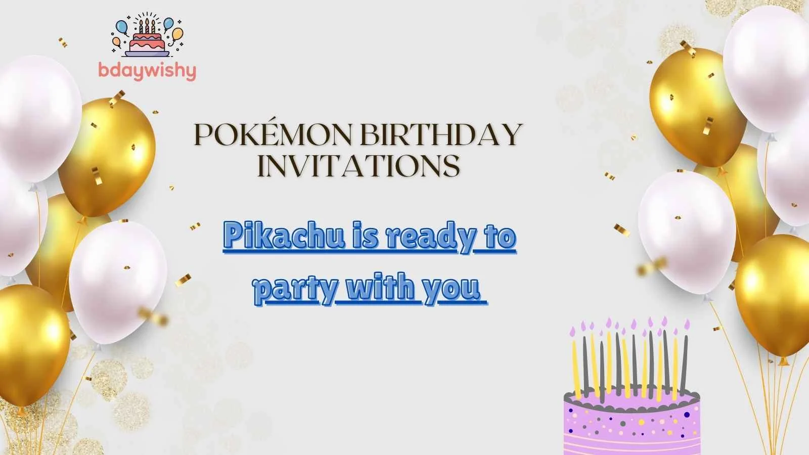 Pokémon Birthday Invitations