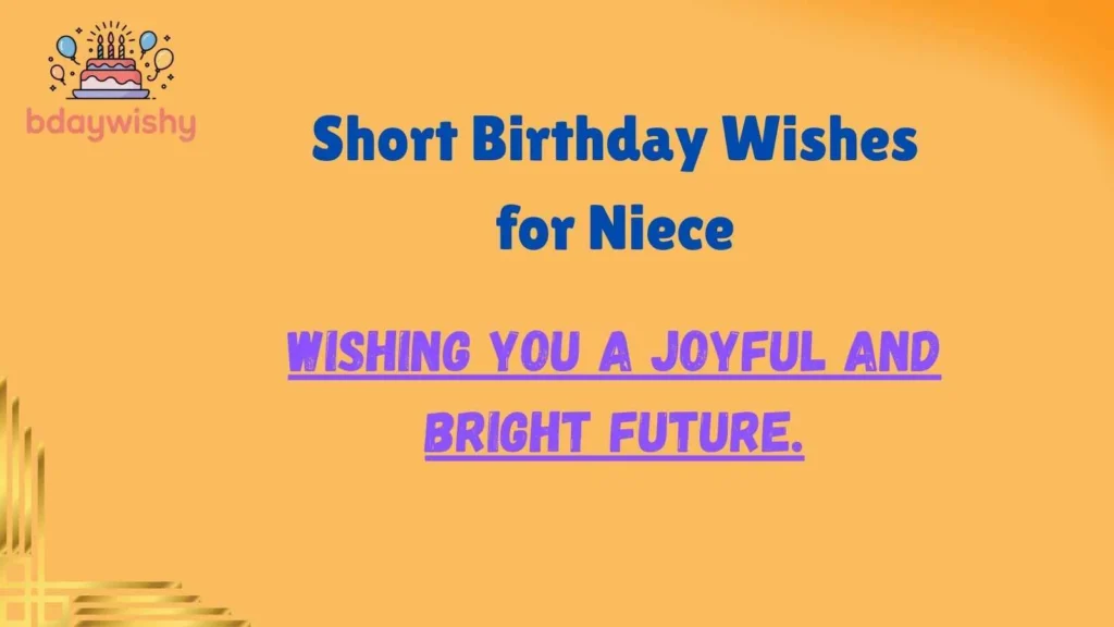 Short Birthday Wishes for Niece