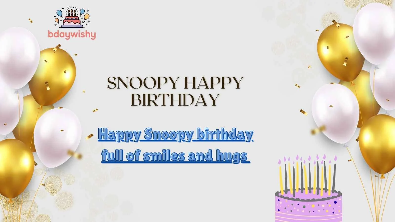 Snoopy Happy Birthday