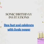 Sonic Birthday Invitations