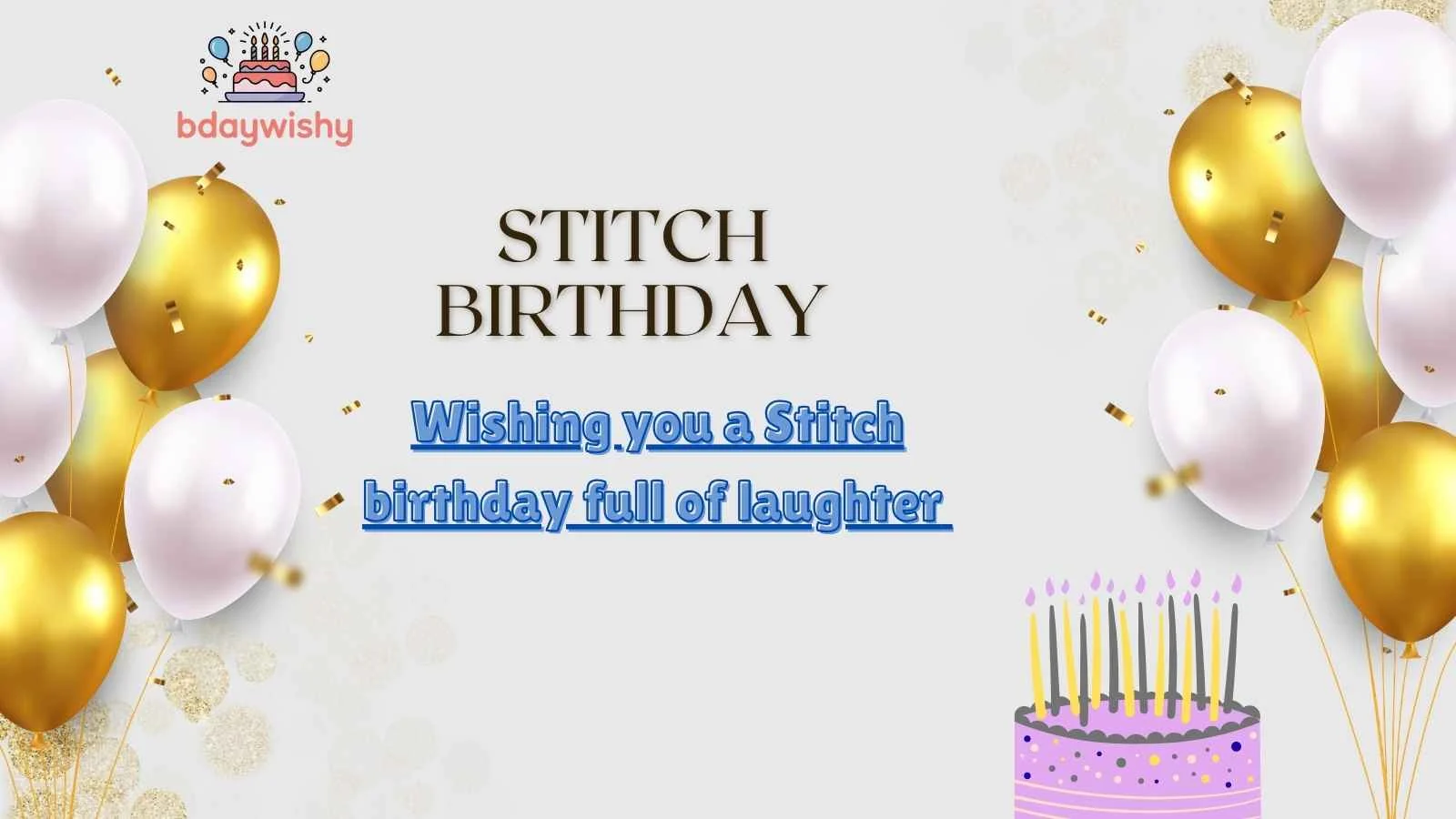 Stitch Birthday