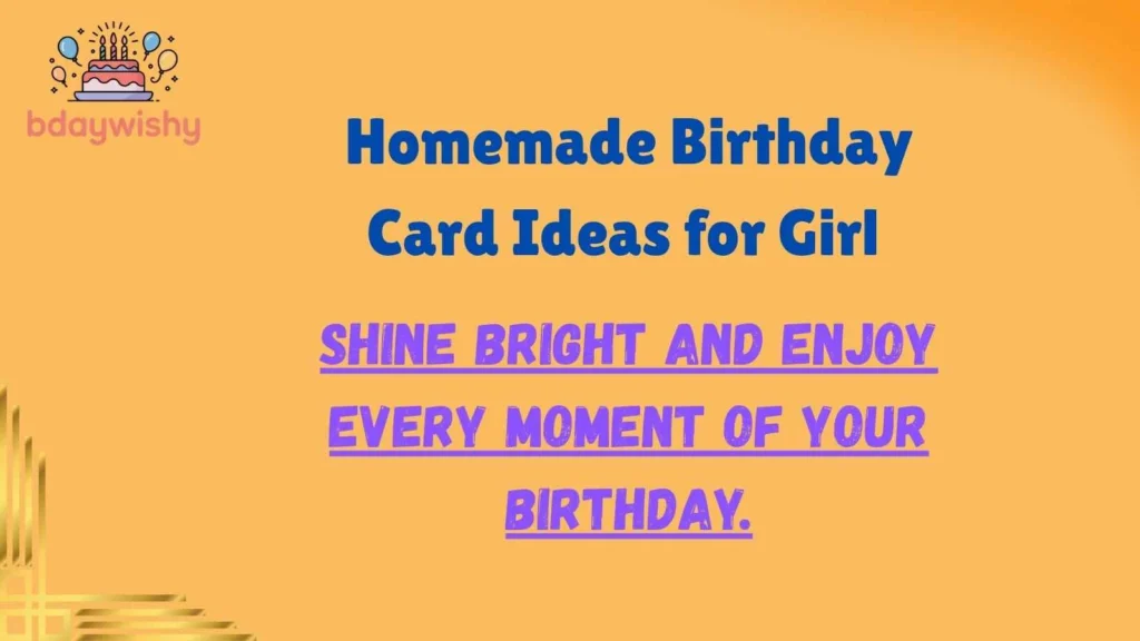 Homemade Birthday Card Ideas for Girl 