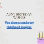 Aunt Birthday Wishes