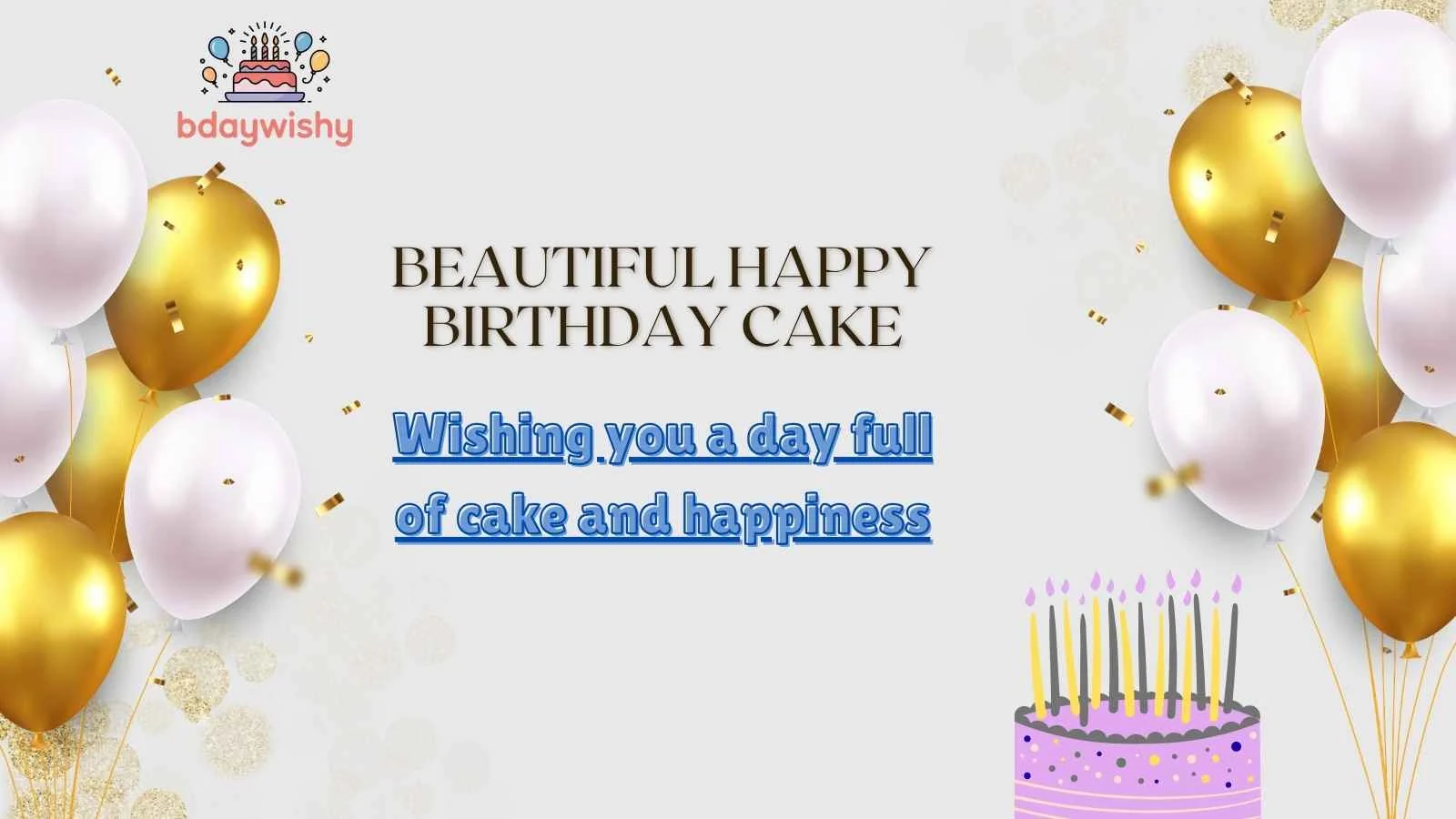 Beautiful Happy Birthday Cake