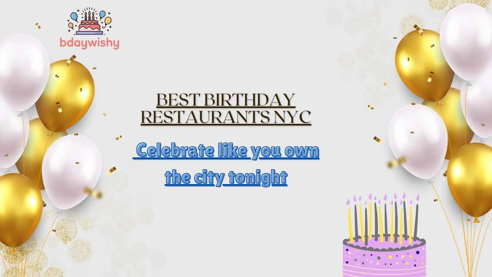 Best Birthday Restaurants NYC