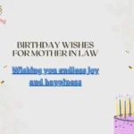 Birthday Wishes for Mother in Law