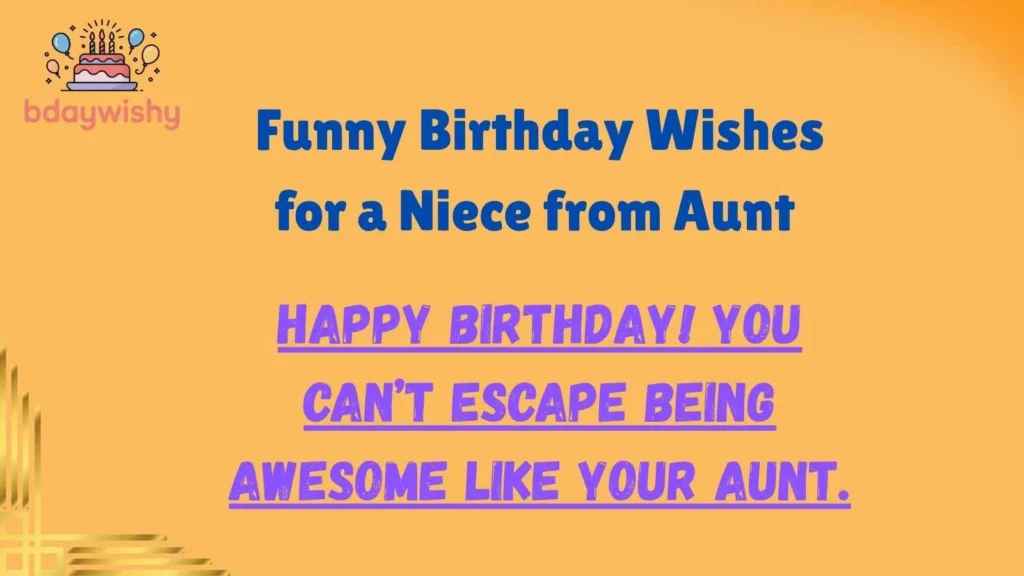 Funny Birthday Wishes for a Niece from Aunt