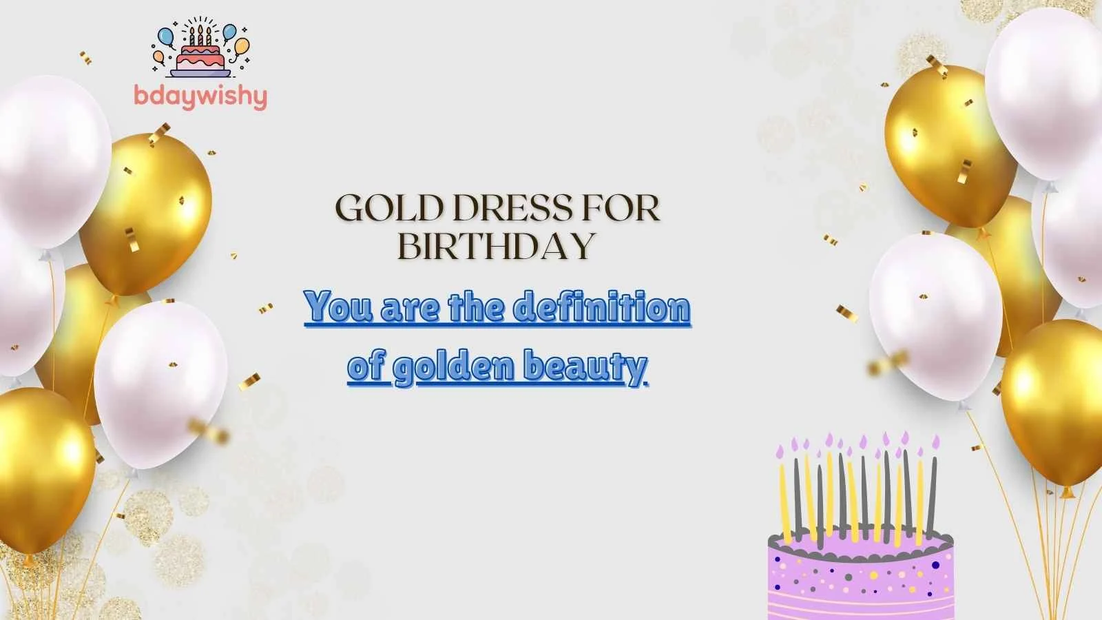 Gold Dress for Birthday