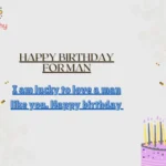 Happy Birthday for Man