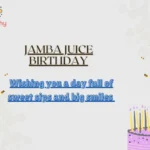 Jamba Juice Birthday