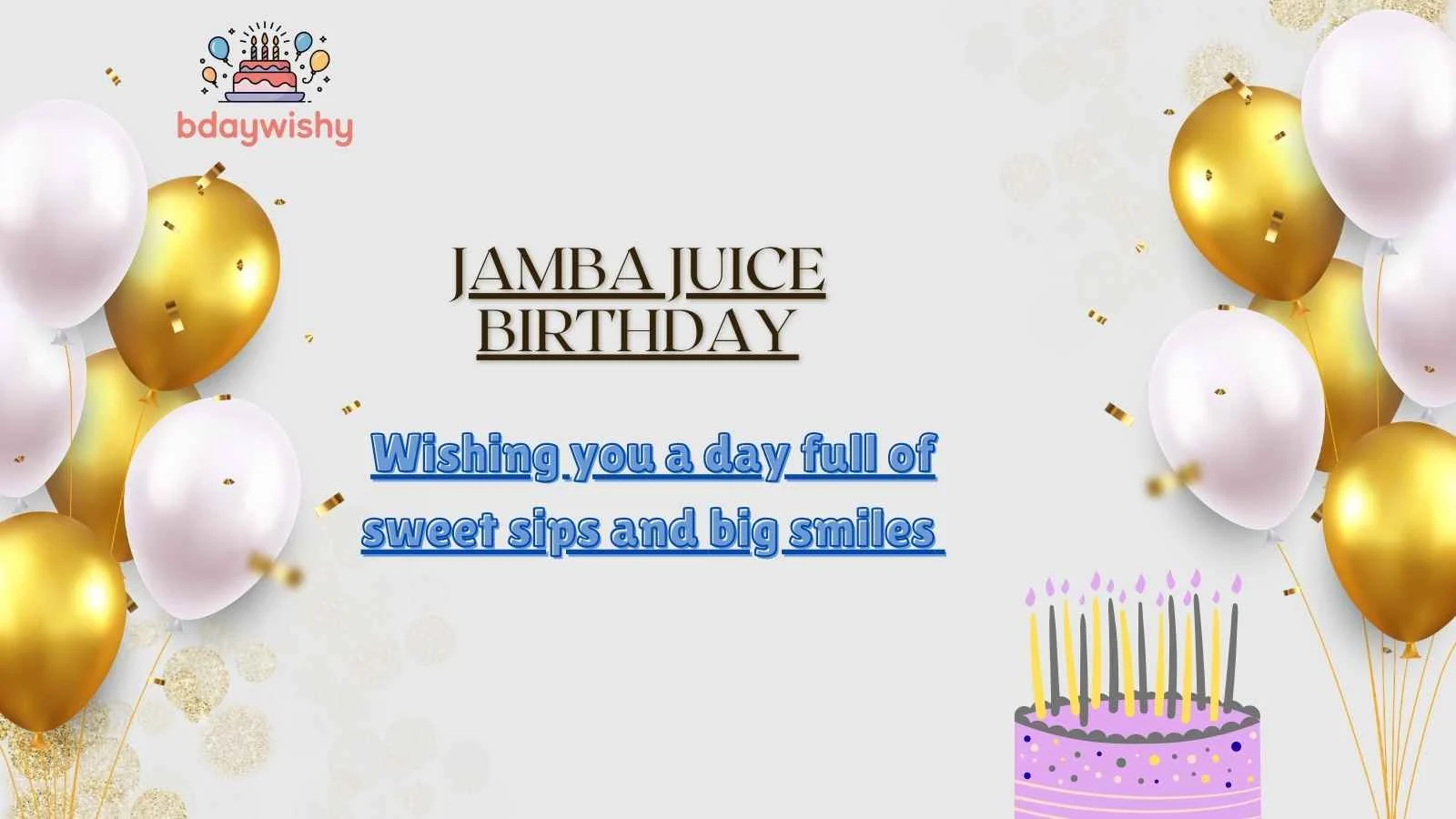 Jamba Juice Birthday