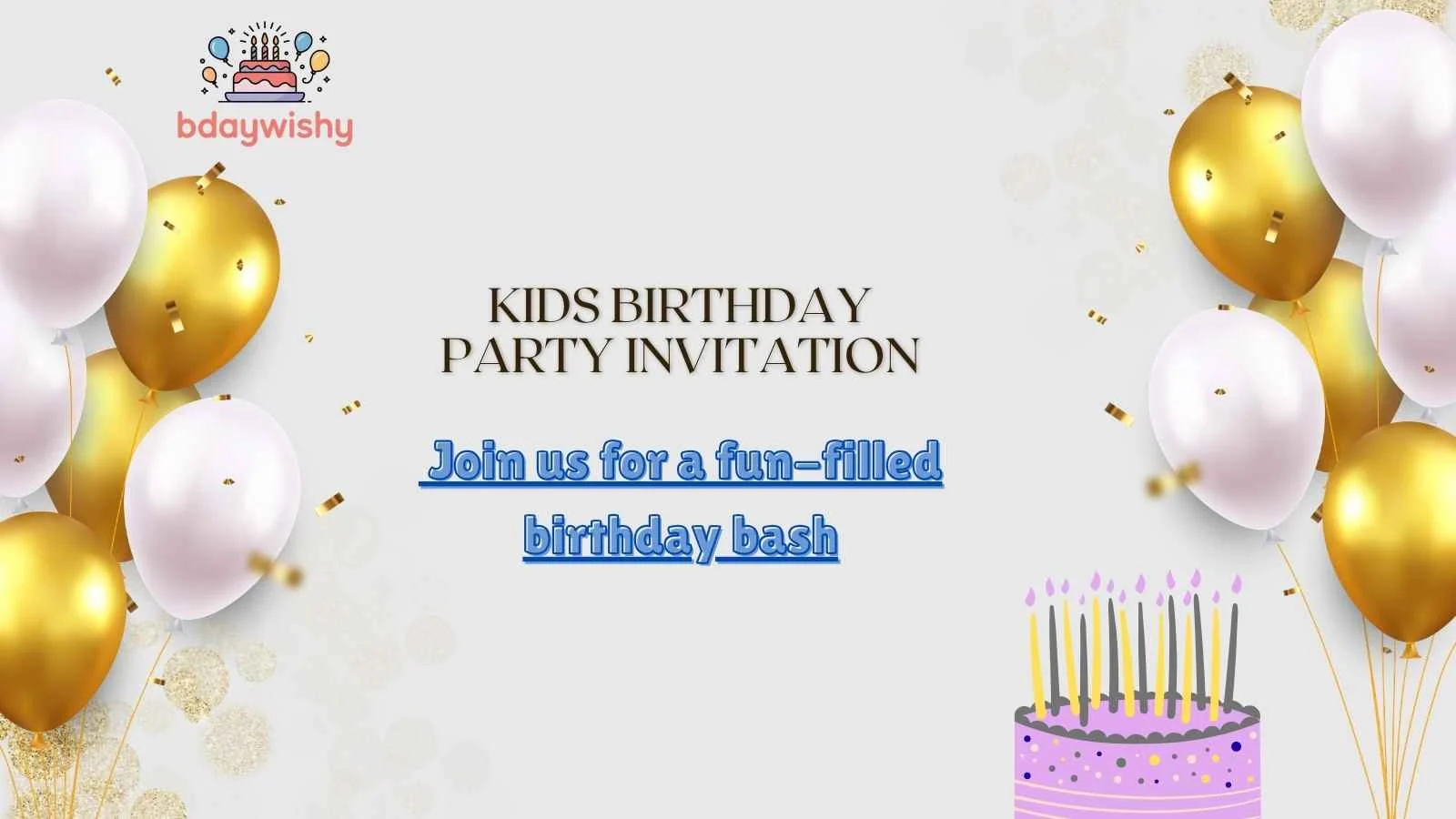 Kids Birthday Party Invitation