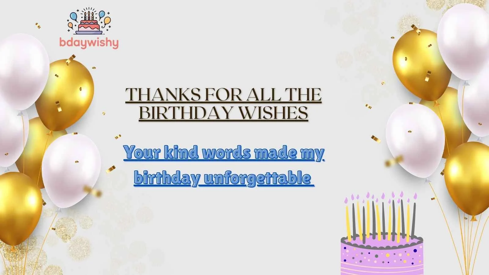 Thanks for All the Birthday Wishes