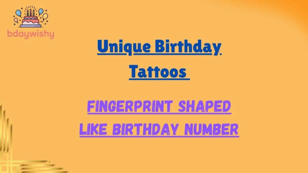 Unique Birthday Tattoos 